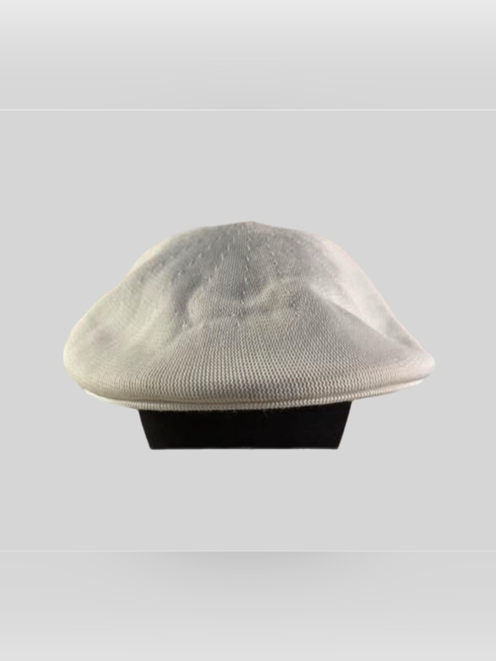 U.S. Polo Assn. White Mesh Knit Driver Cap S/M Vintage Summer Newsboy Flat Hat
